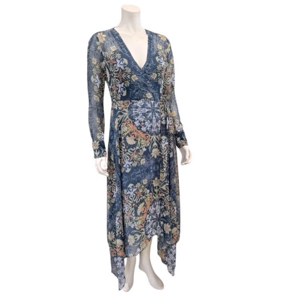 BCBG MaxAzria Floral Print Wrap Dress